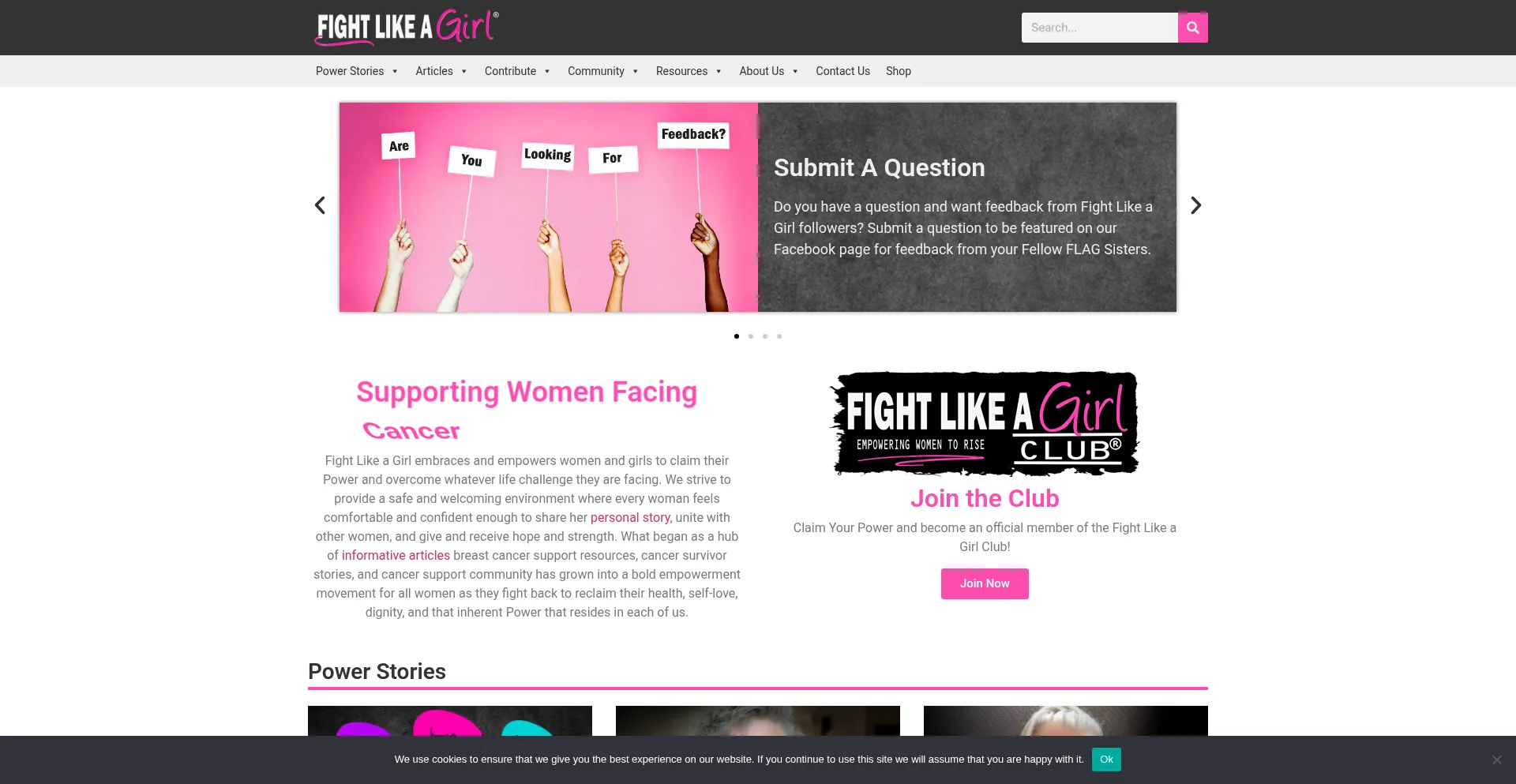 Fightlikeagirlclub.com Screenshot