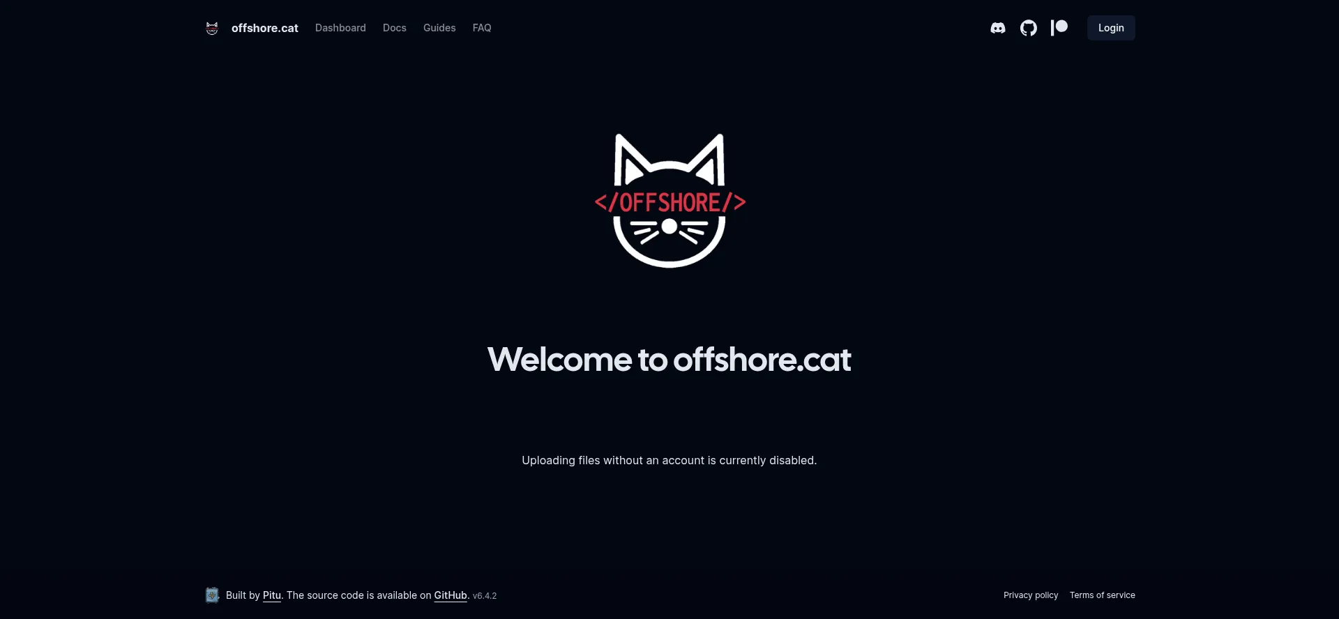 Website screenshot of Files.offshore.cat