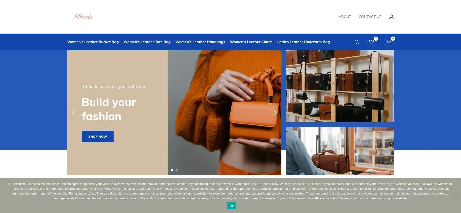 Website screenshot of Fillermjs.com