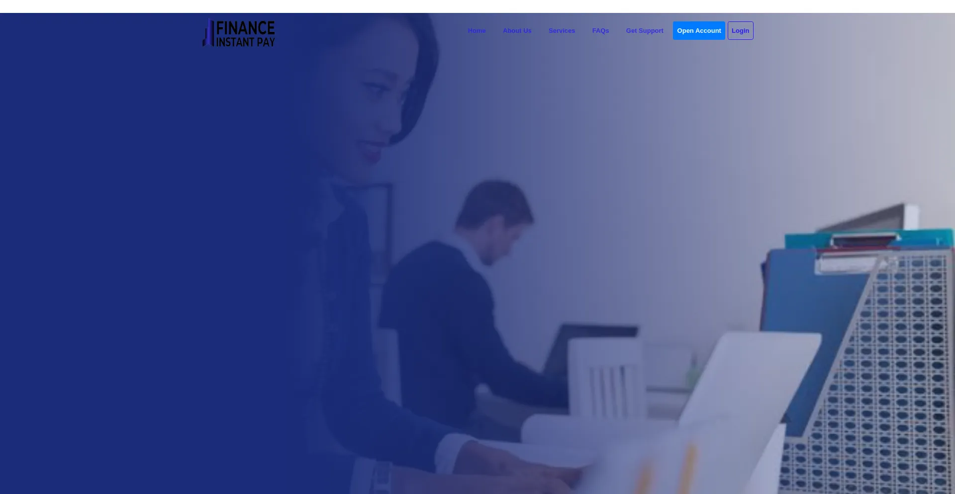 Website screenshot of Financeinstantpay.com