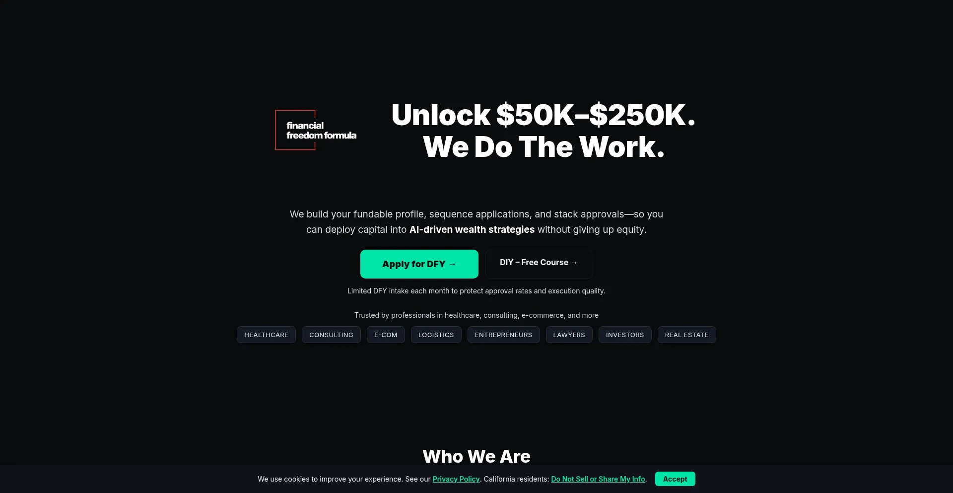 Financialfreeformula.com Screenshot