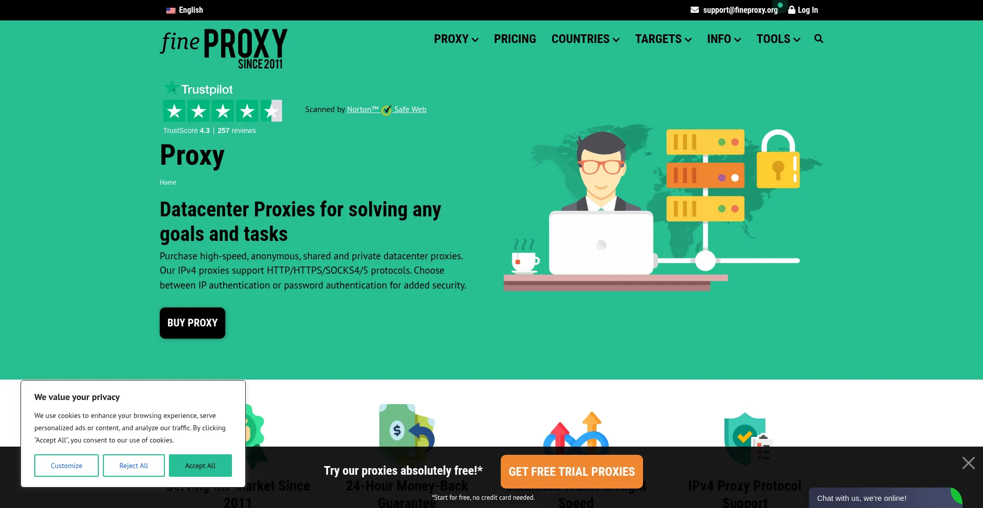 Fineproxy.org Screenshot