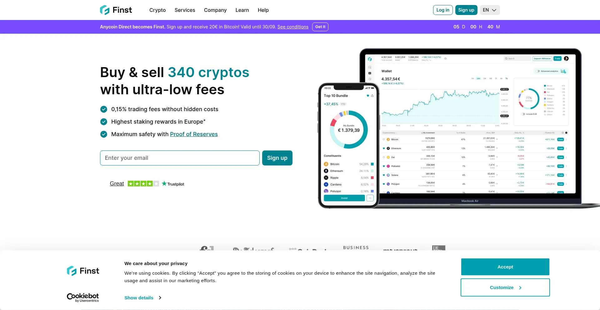 Finst.com Screenshot