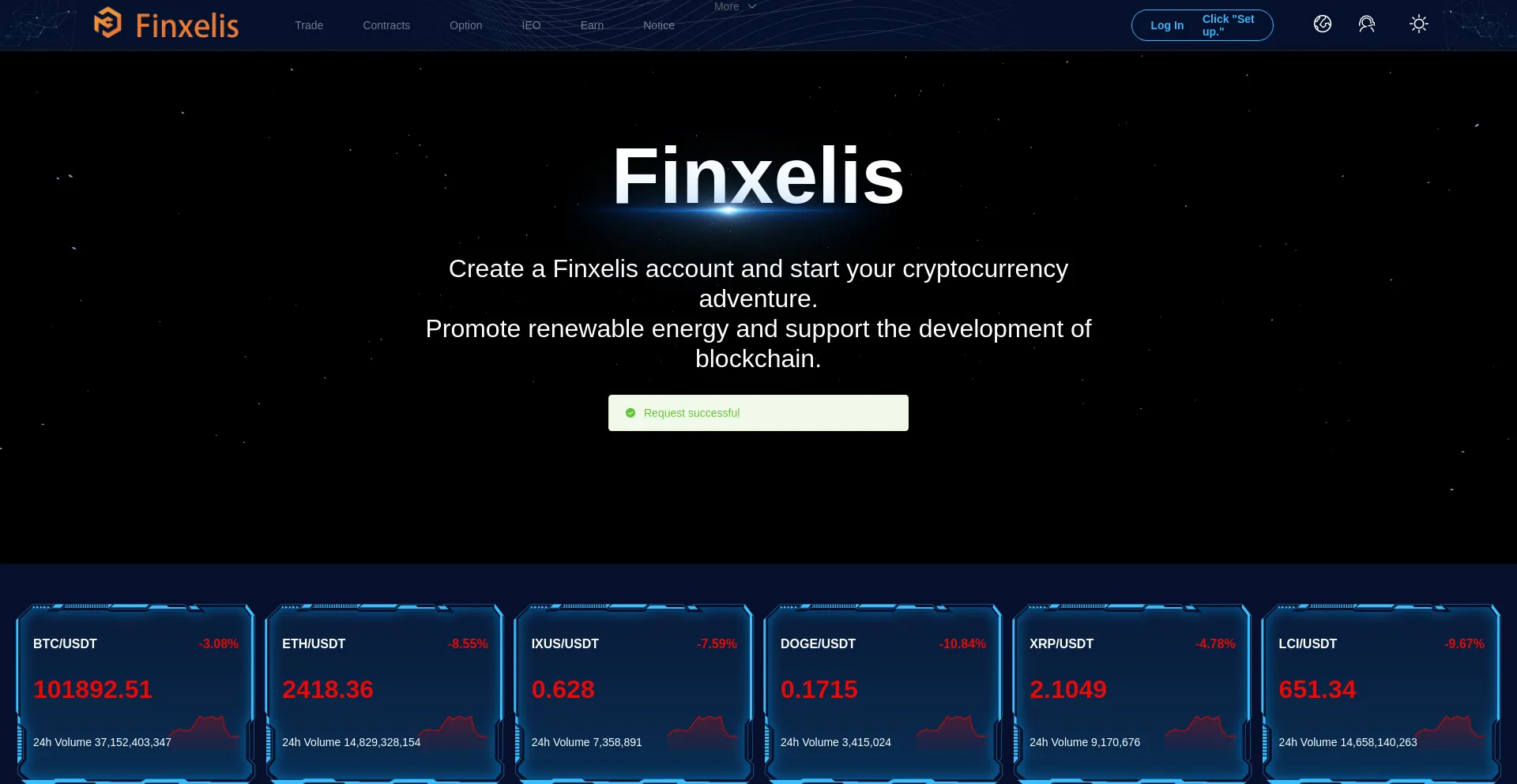 Website screenshot of Finxelisgroup.co