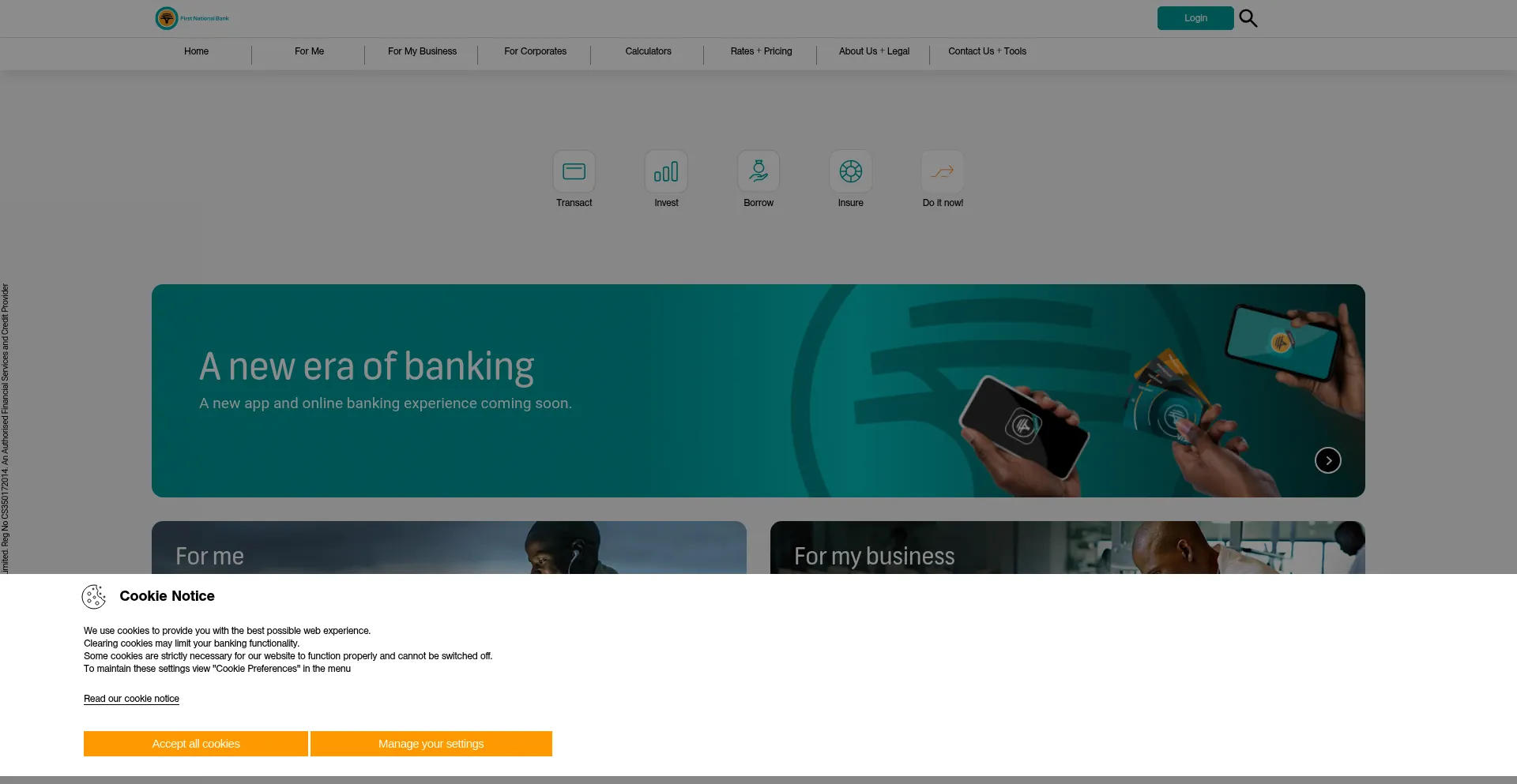 Firstnationalbank.com.gh Screenshot