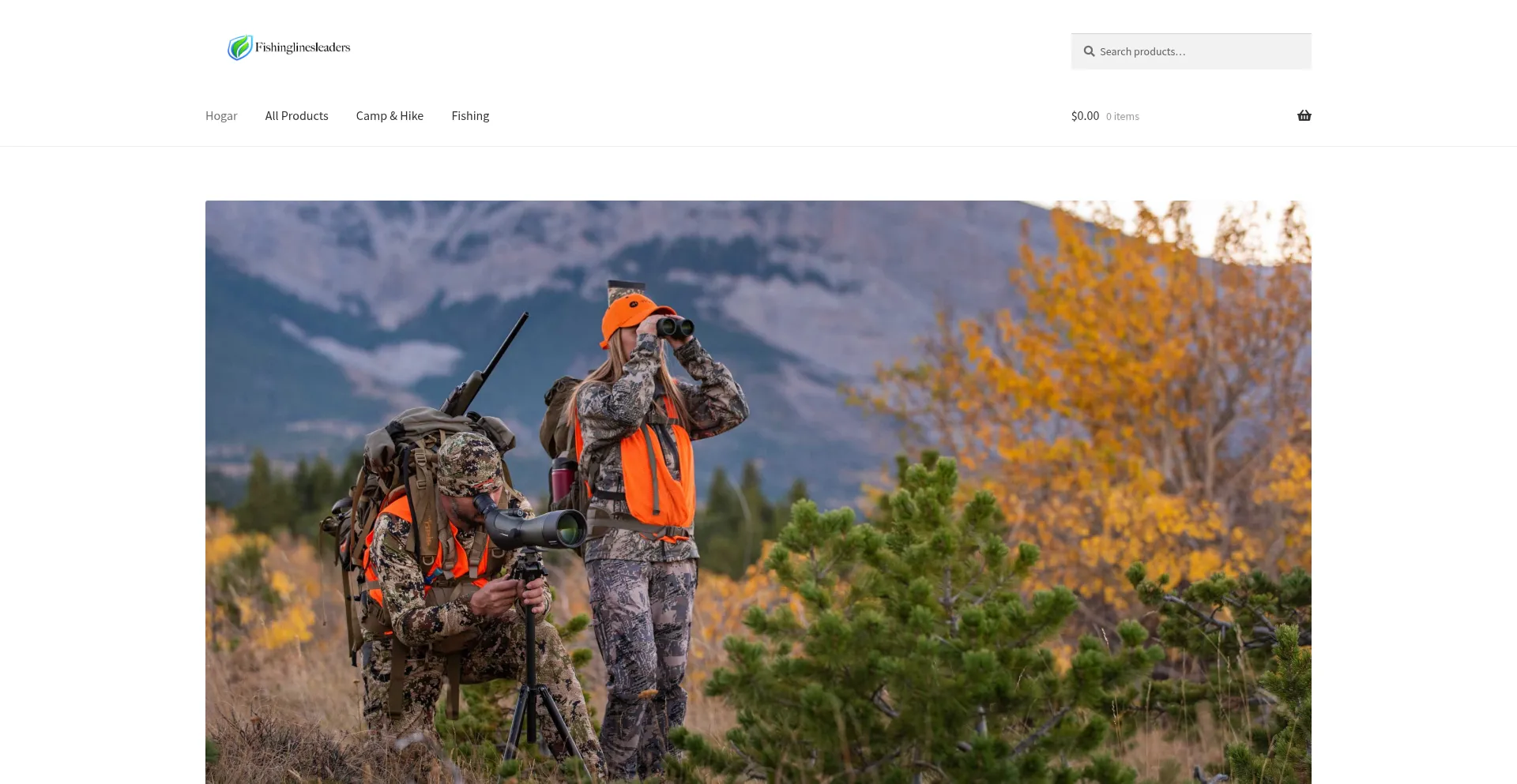 Website screenshot of Fishinglinesleaders.com
