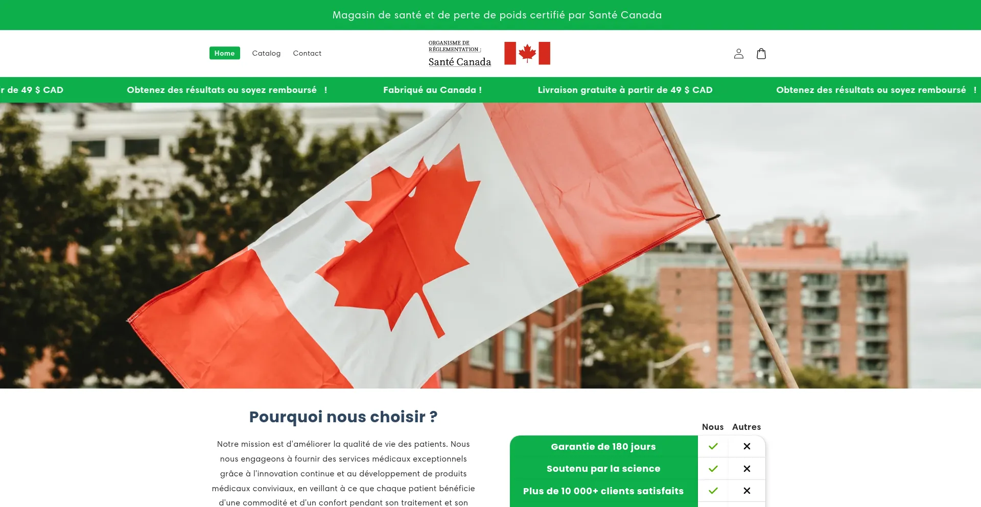 Website screenshot of Fitgoalcan.com
