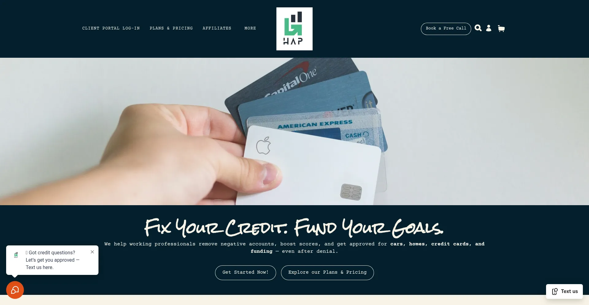 Website screenshot of Fixitwithrian.com