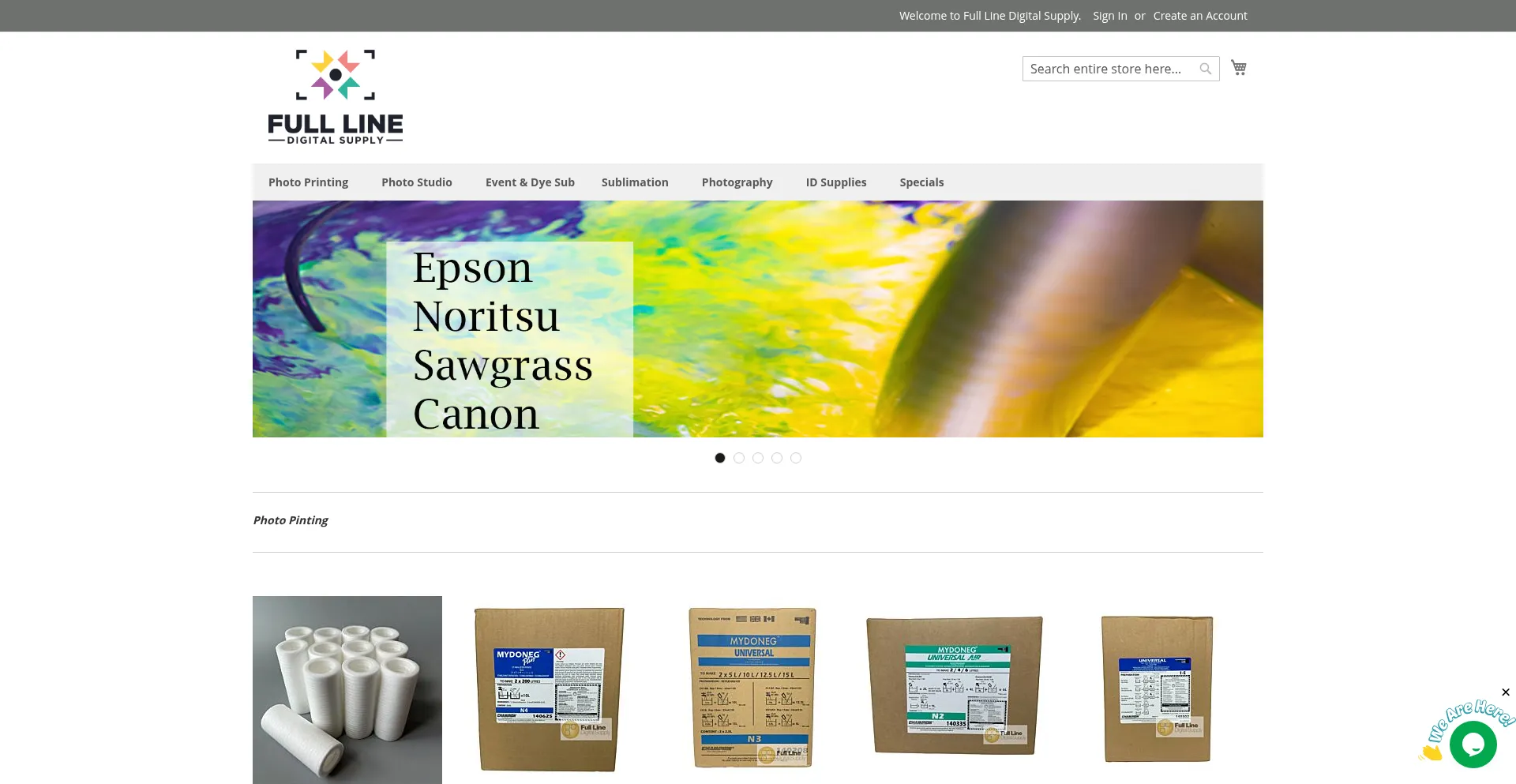 Website screenshot of Fldigitalsupply.com
