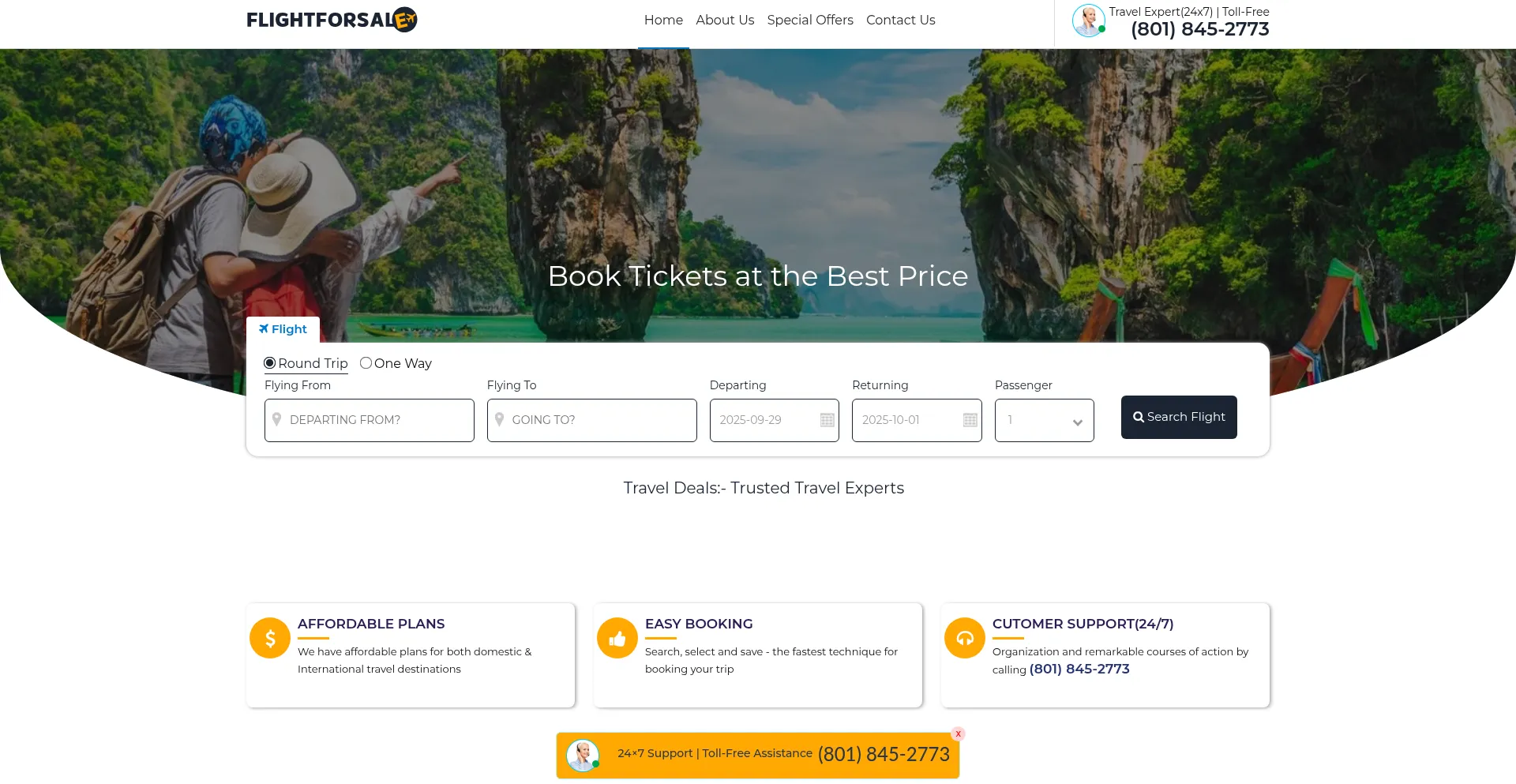 Flightforsale.com Screenshot