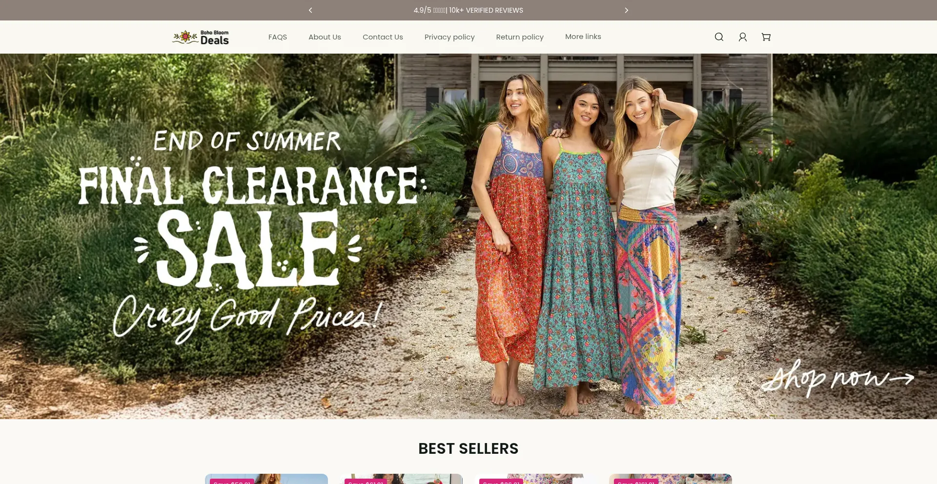 Website screenshot of Florivae.com