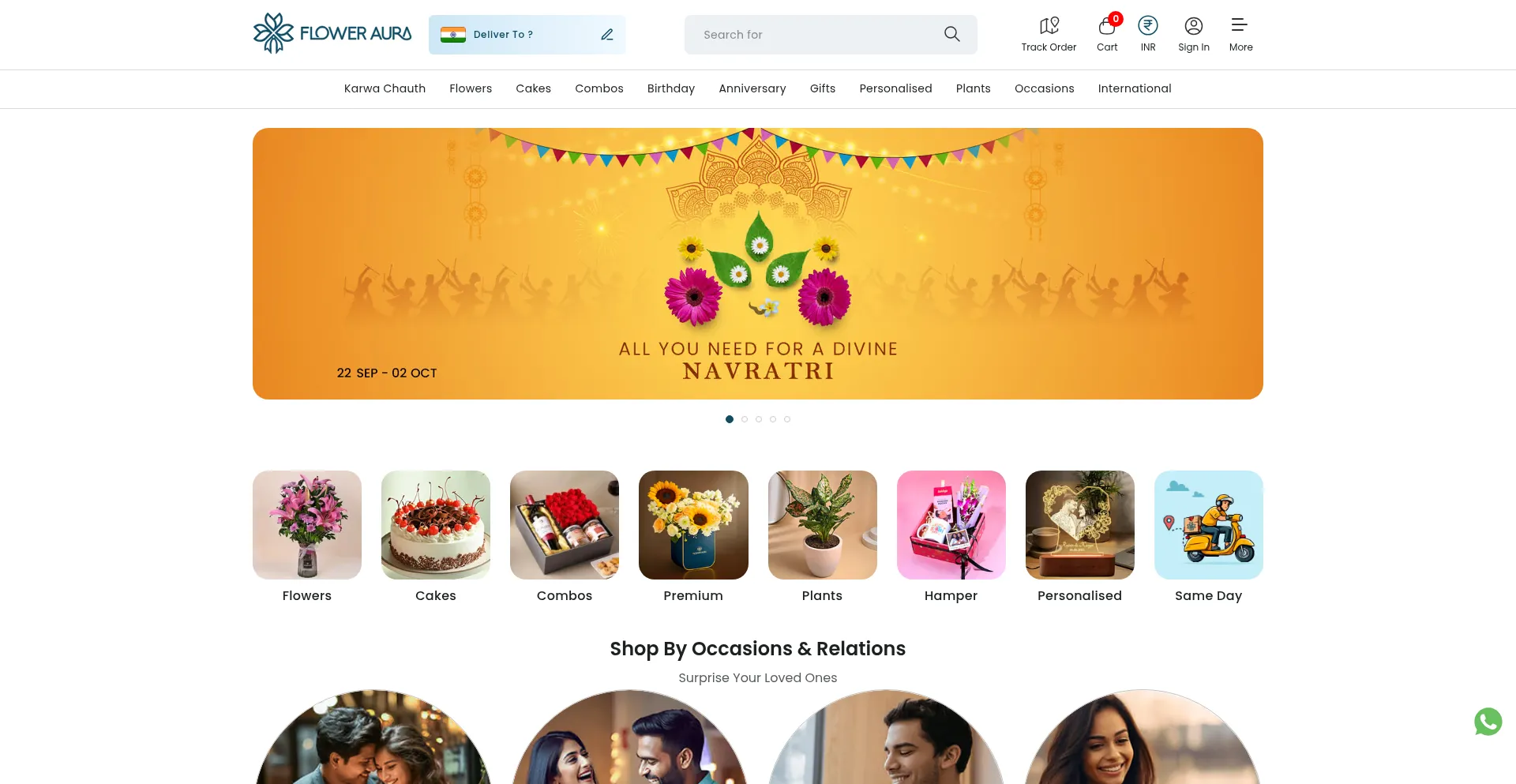 Floweraura.com Screenshot