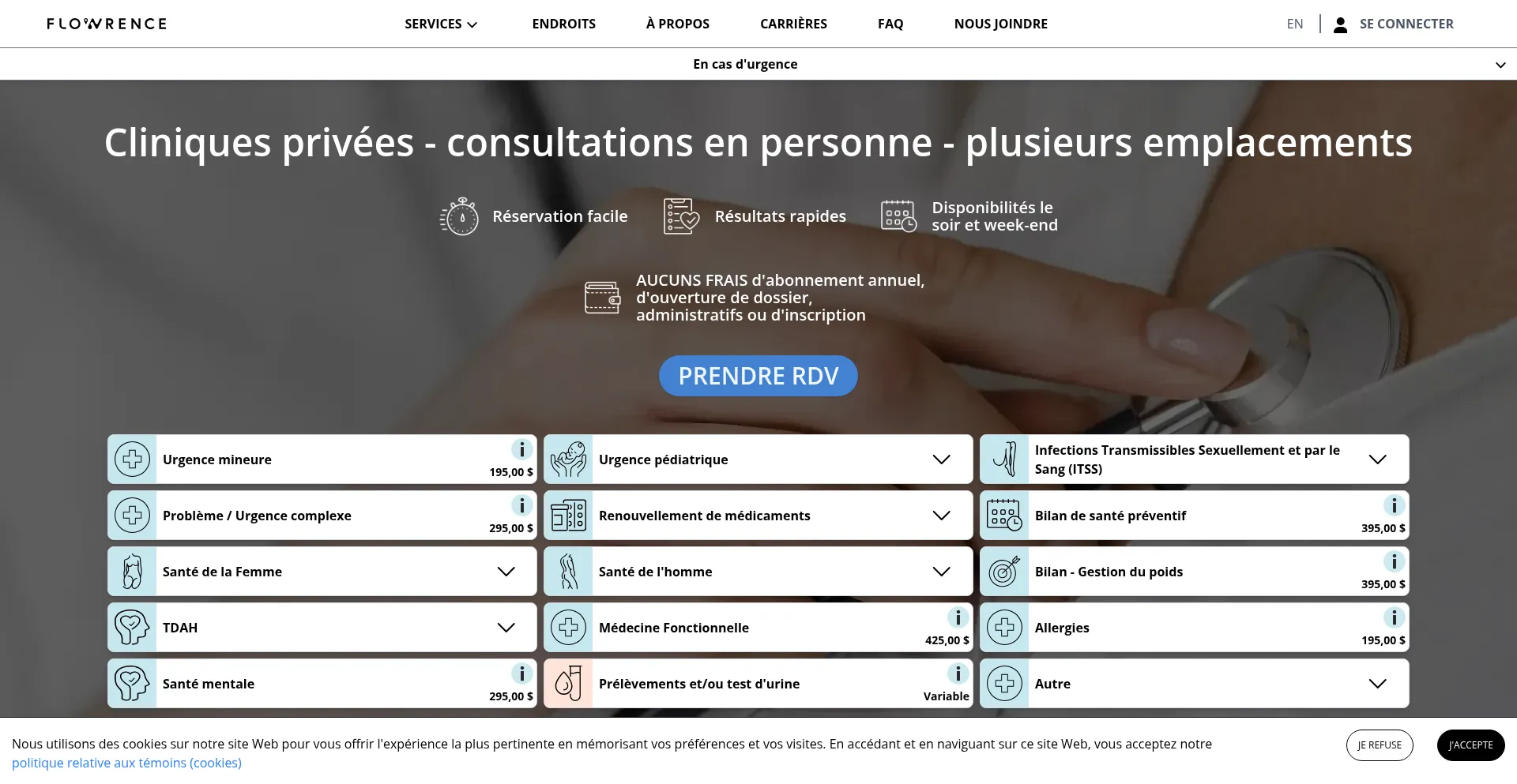 Flowrence.ca Screenshot