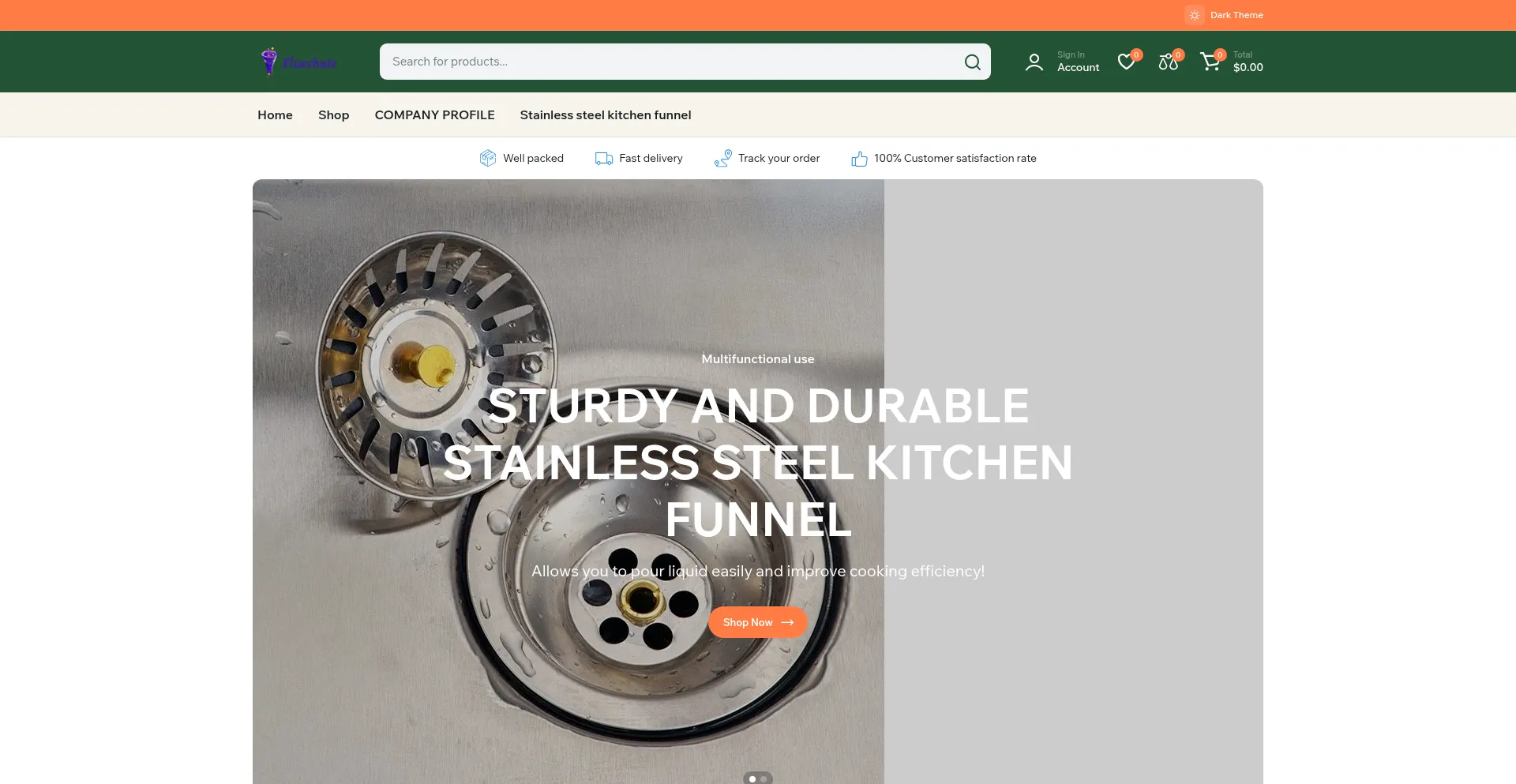 Website screenshot of Fluxchute.com