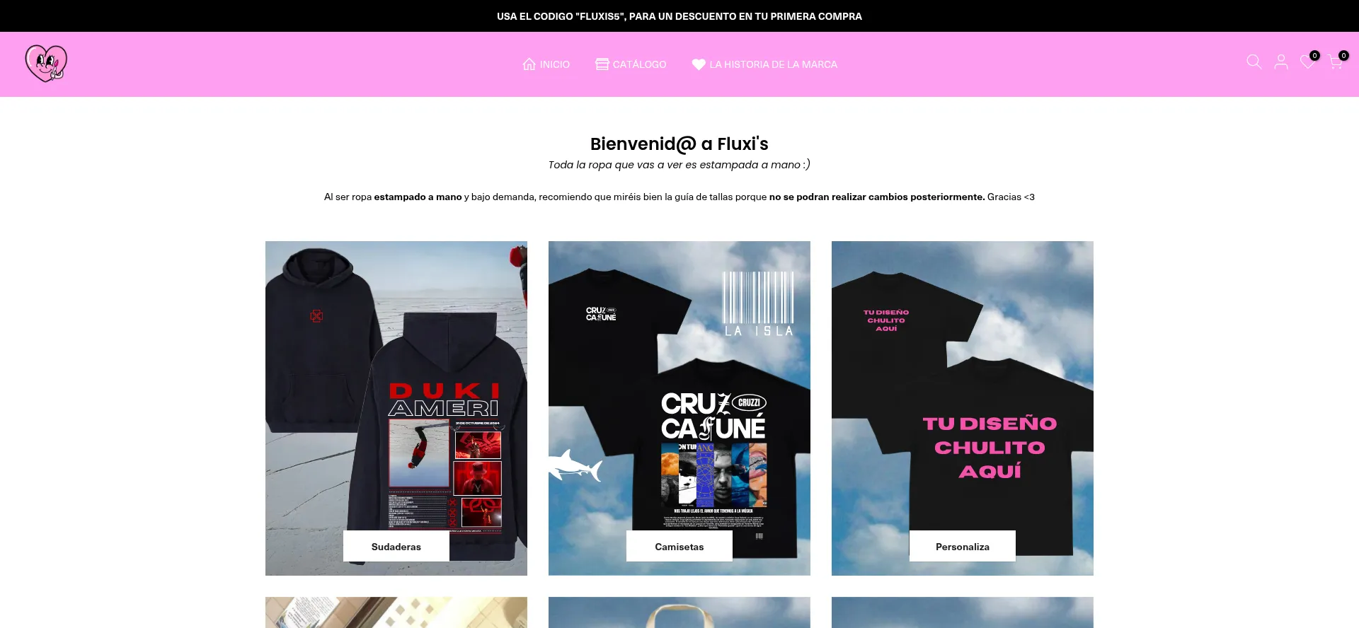 Website screenshot of Fluxis.es