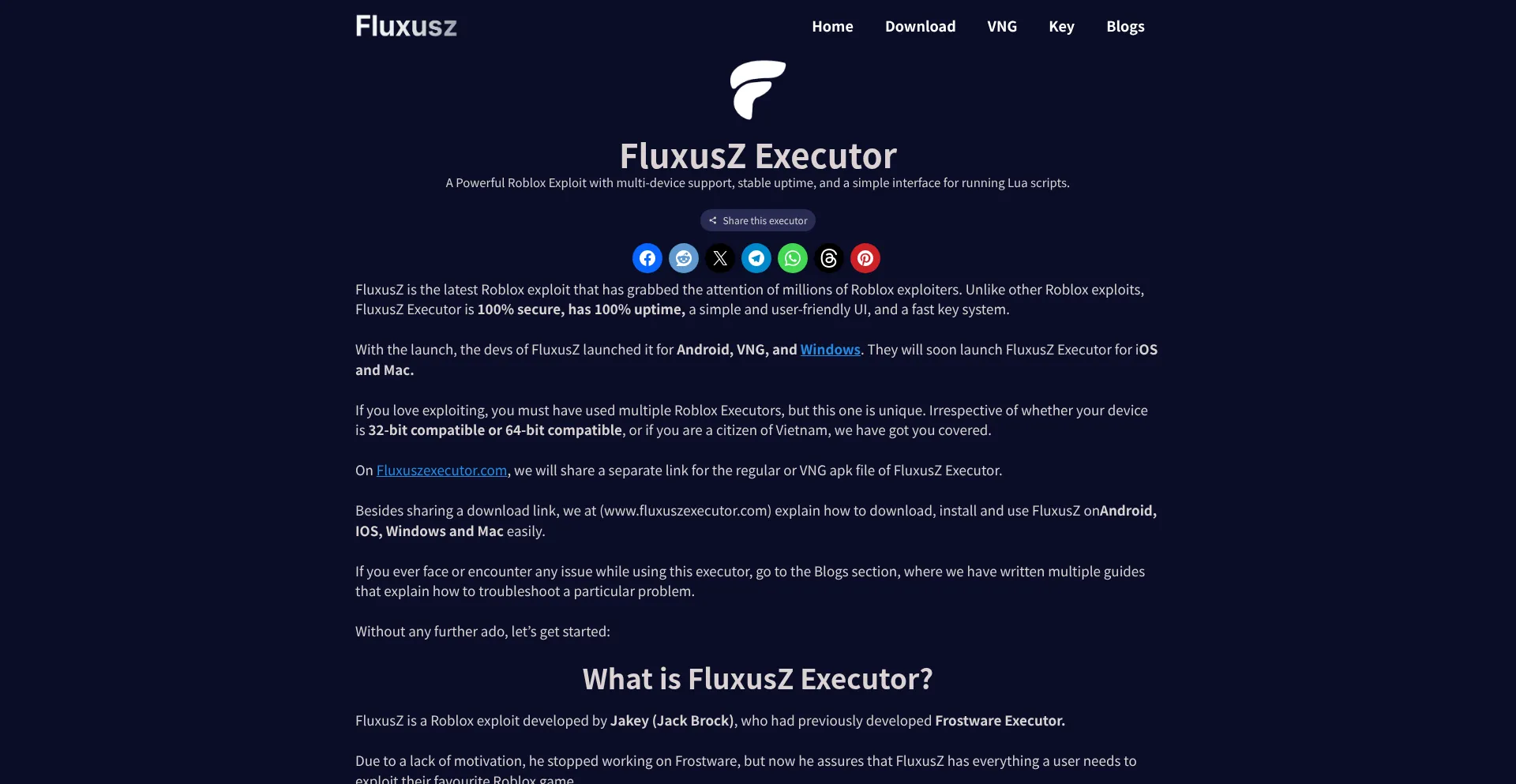 Fluxuszexecutor.com