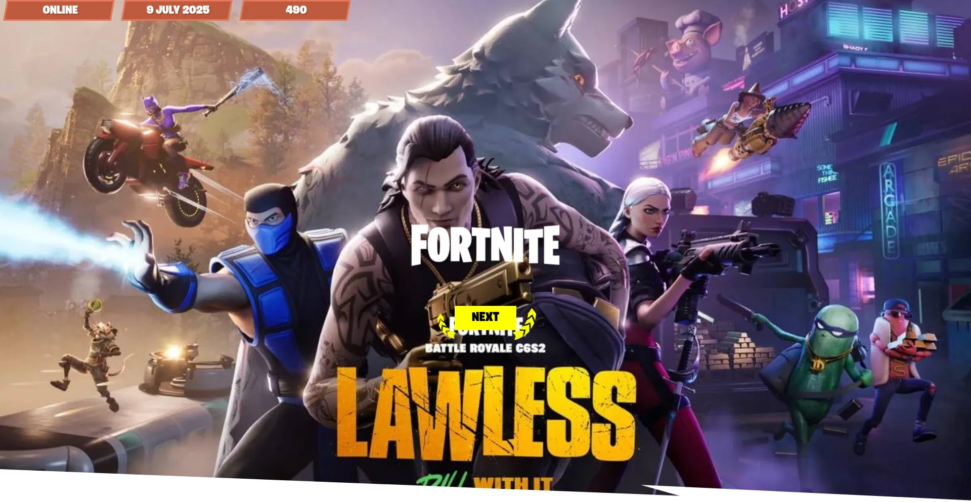 Website screenshot of Fn6s.com