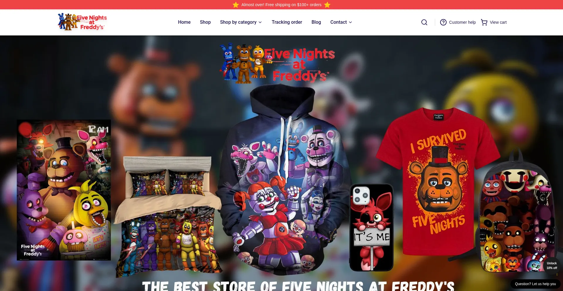 Fnafmerch.store Screenshot