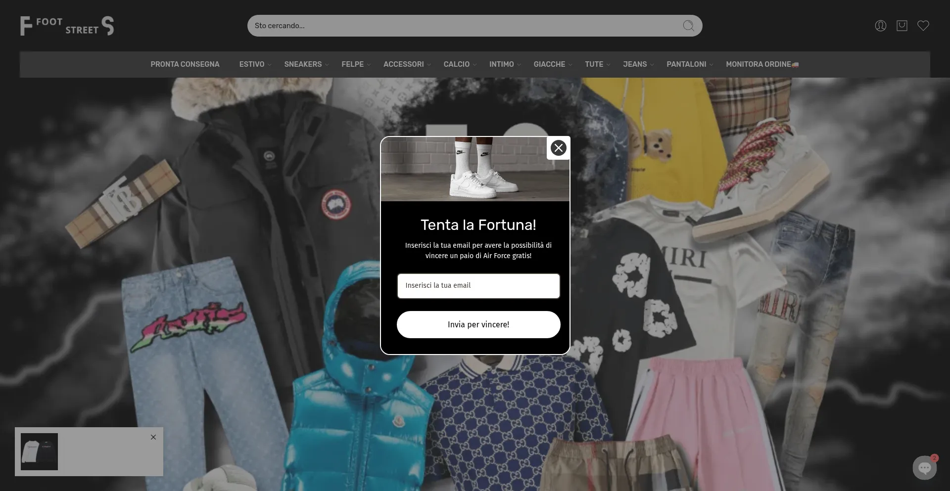 Website screenshot of Foot-street.com