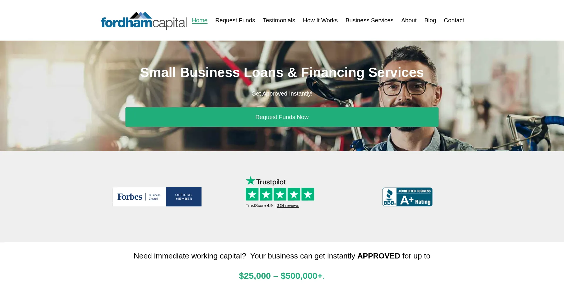 Fordhamcapital.com Screenshot