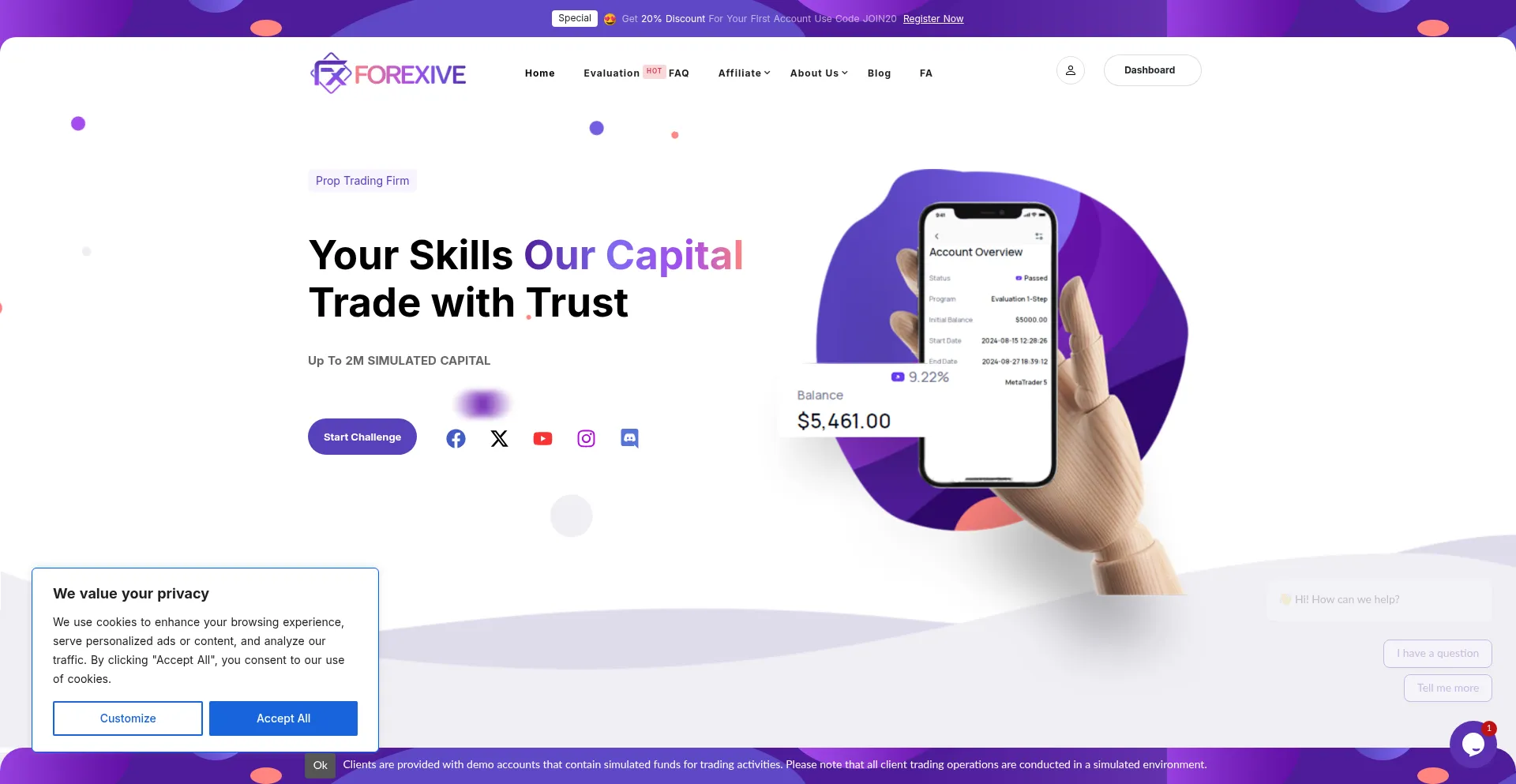 Forexive.com Screenshot