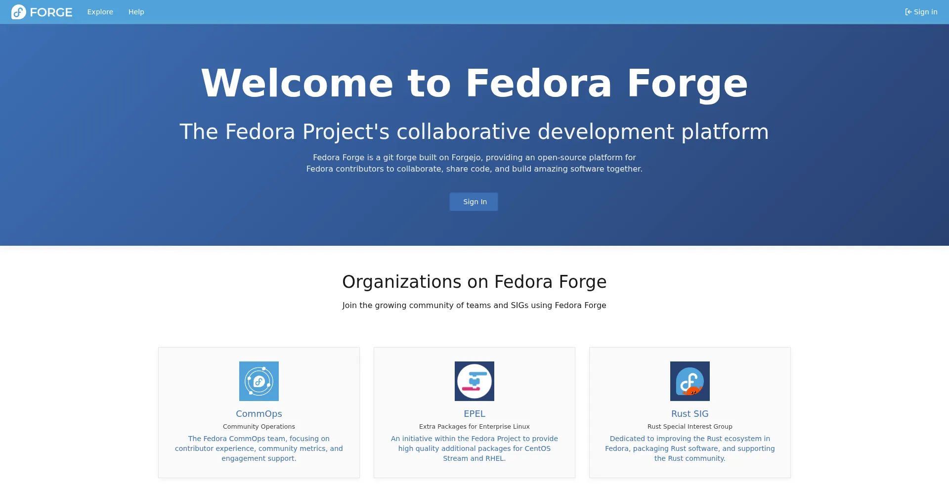 Forge.fedoraproject.org