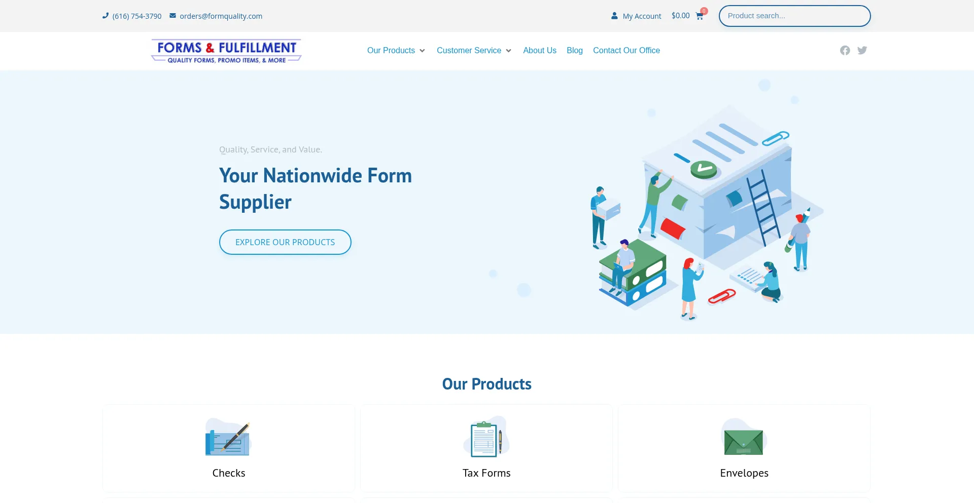 Website screenshot of Formquality.com
