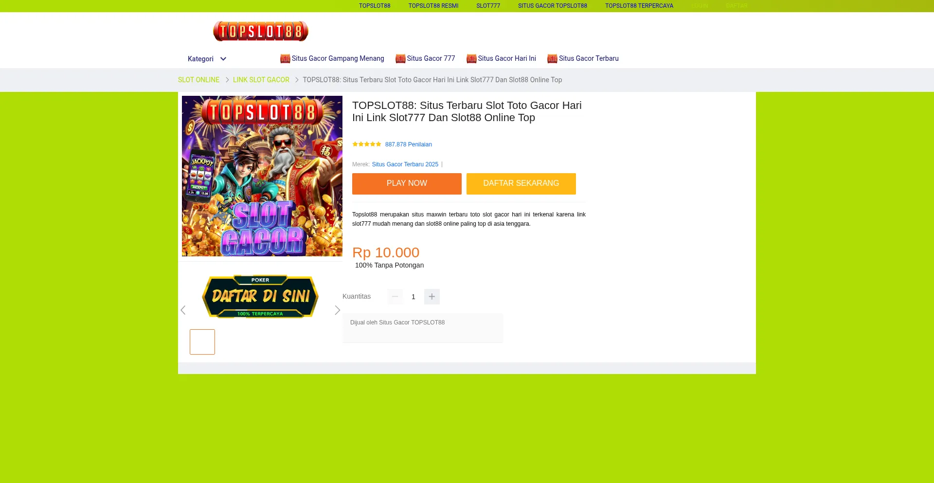Website screenshot of Fortniteburger.ca