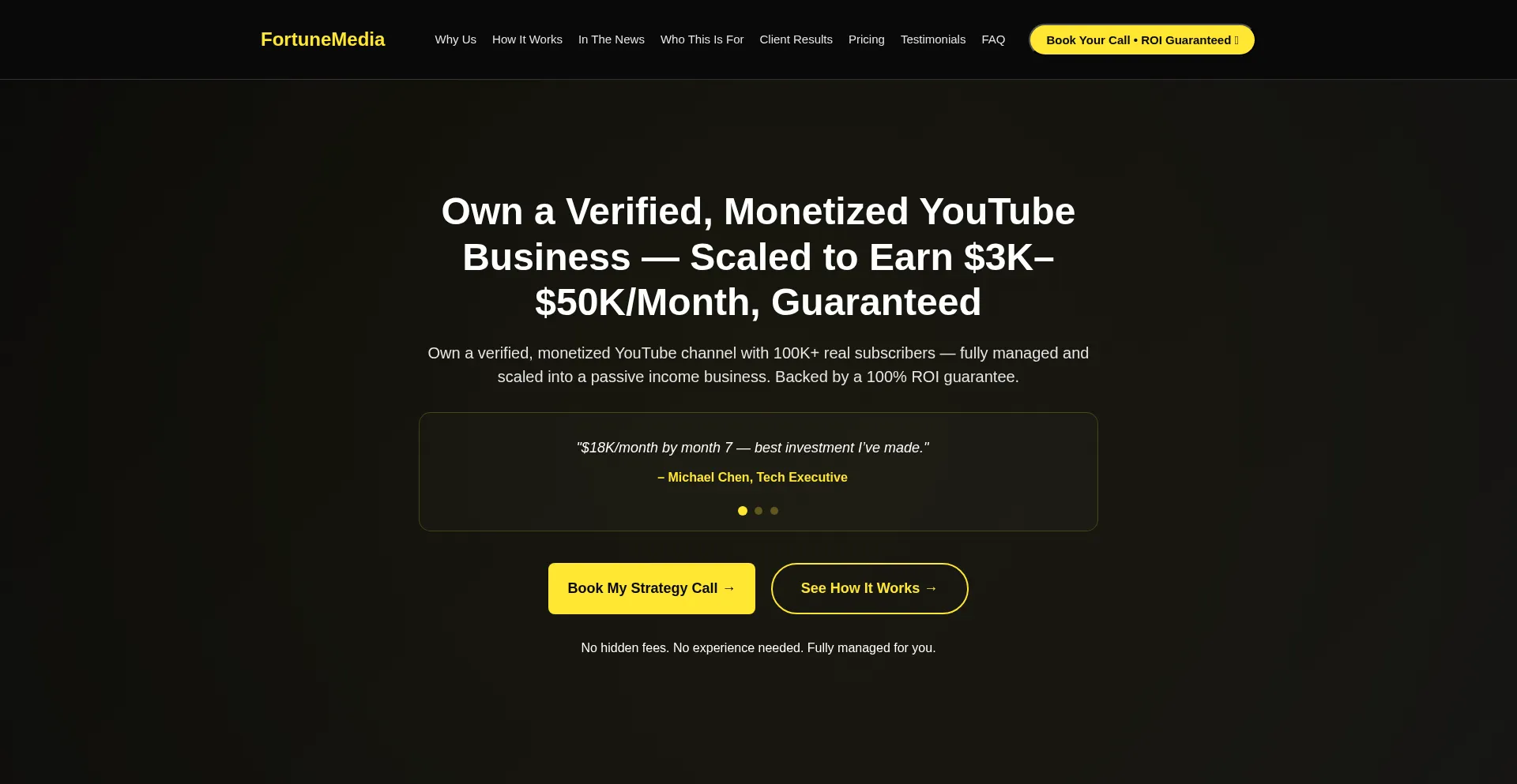 Fortunemedia.io Screenshot