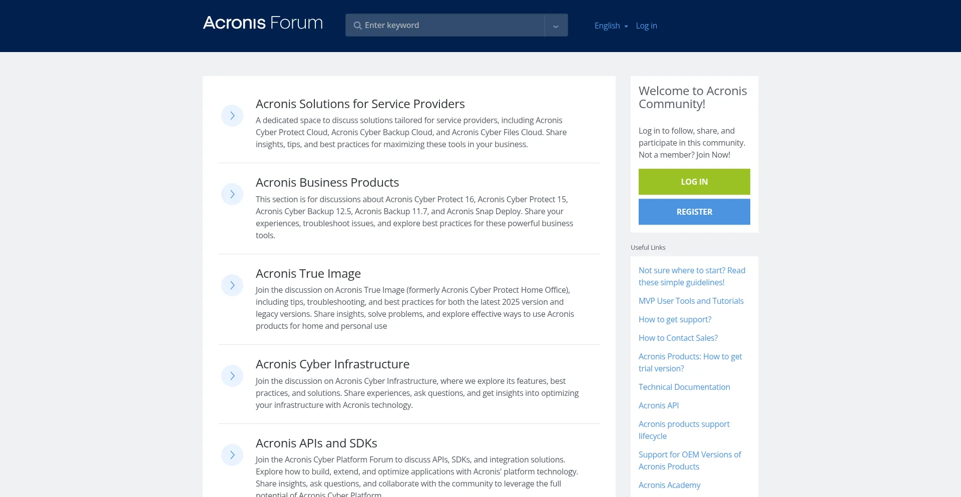 Forum.acronis.com