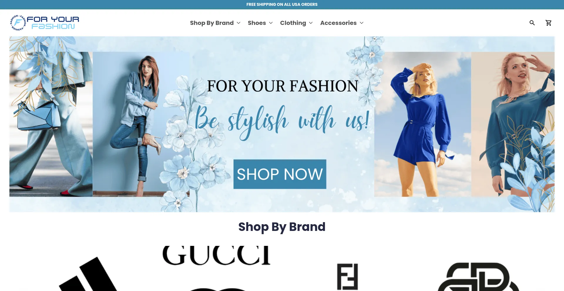 Website screenshot of Foryourfashion.com
