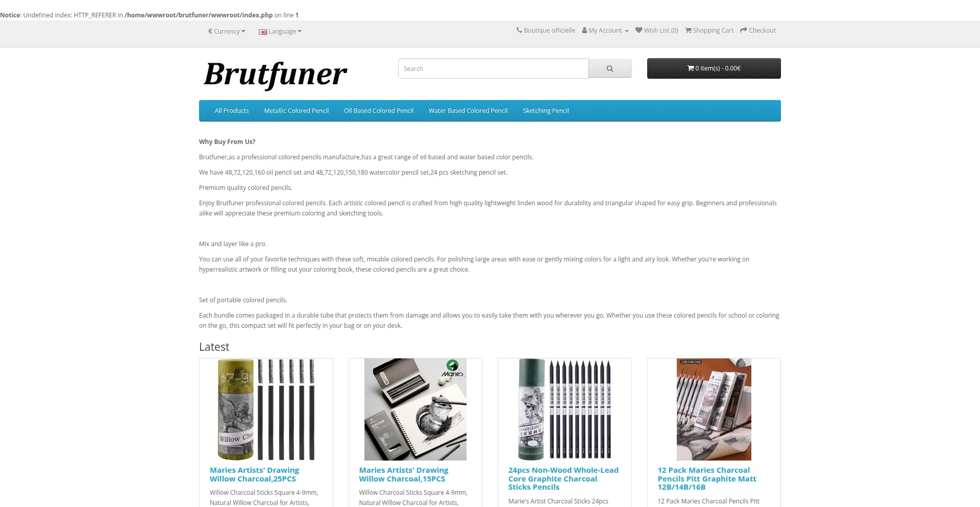 Website screenshot of Fr.brutfuner.com