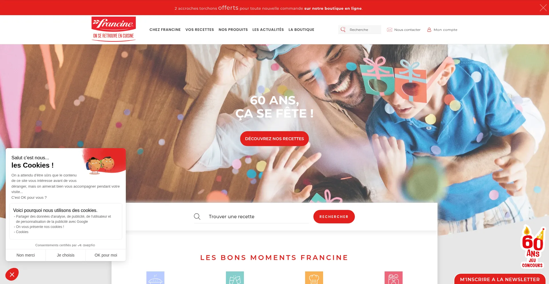 Francine.com Screenshot