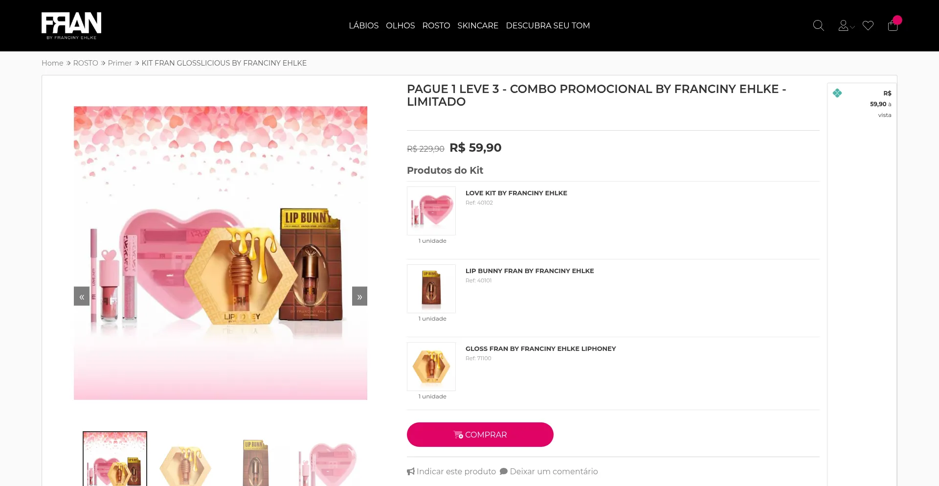 Website screenshot of Franglossvip.site