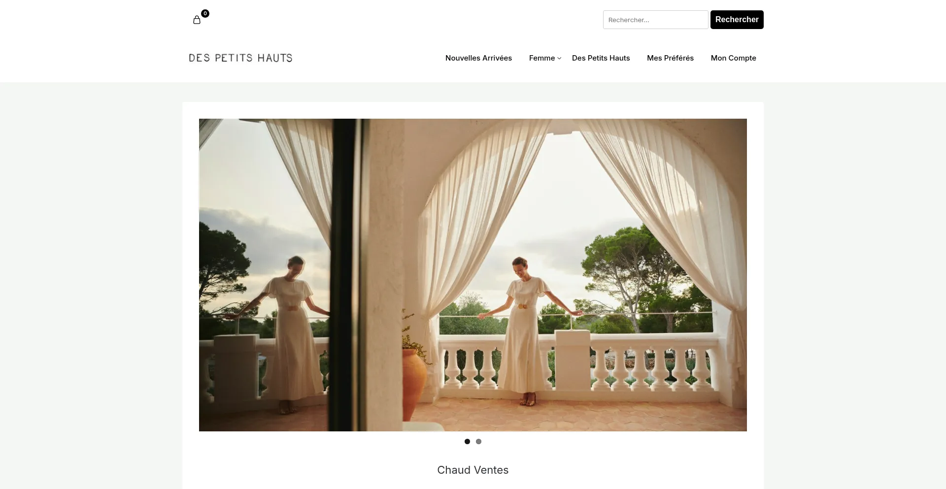 Website screenshot of Franoisedimminger.shop