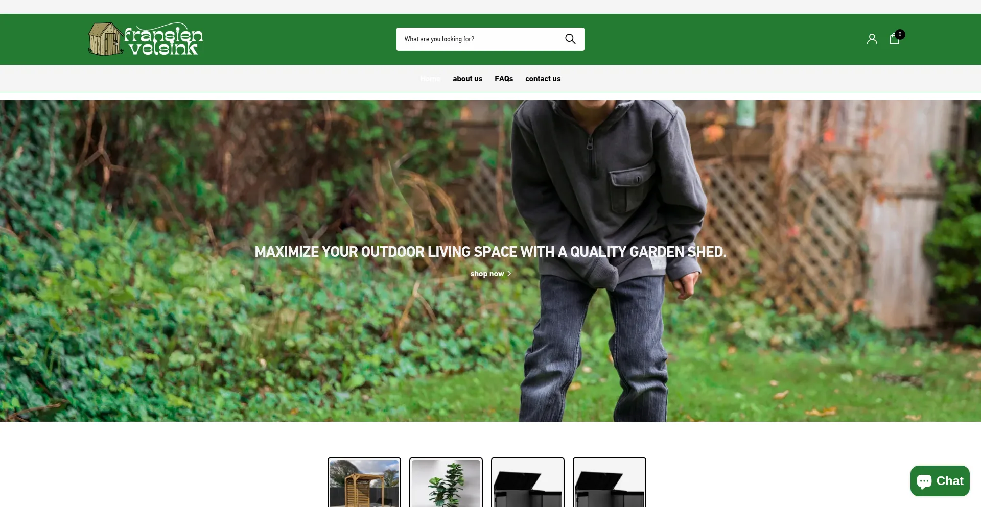 Website screenshot of Fransienvelsink.myshopify.com