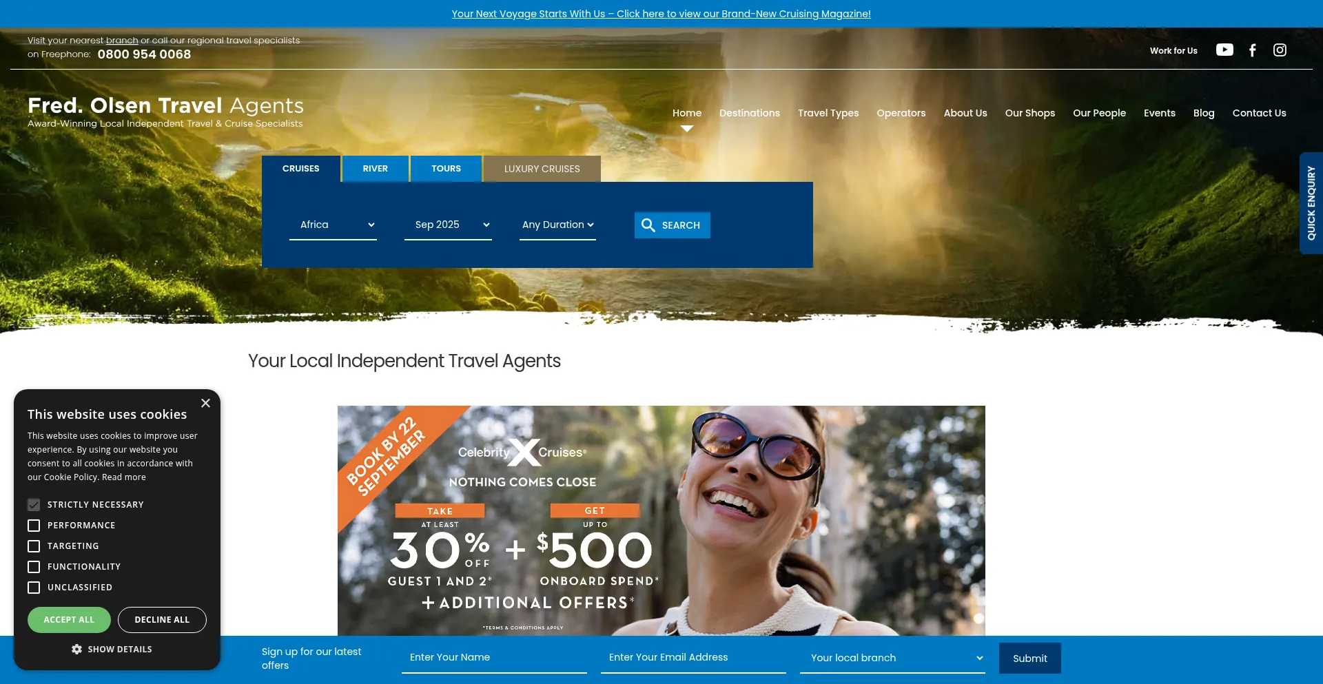 Fredolsentravelagents.co.uk 安全可靠吗？