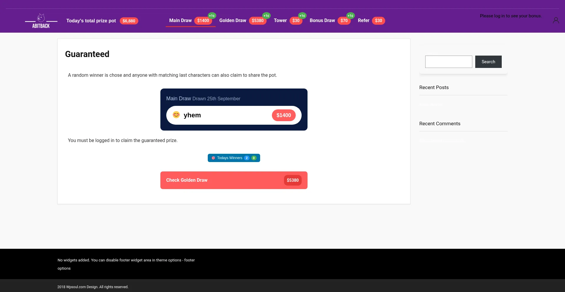 Freecryptowins.com Screenshot