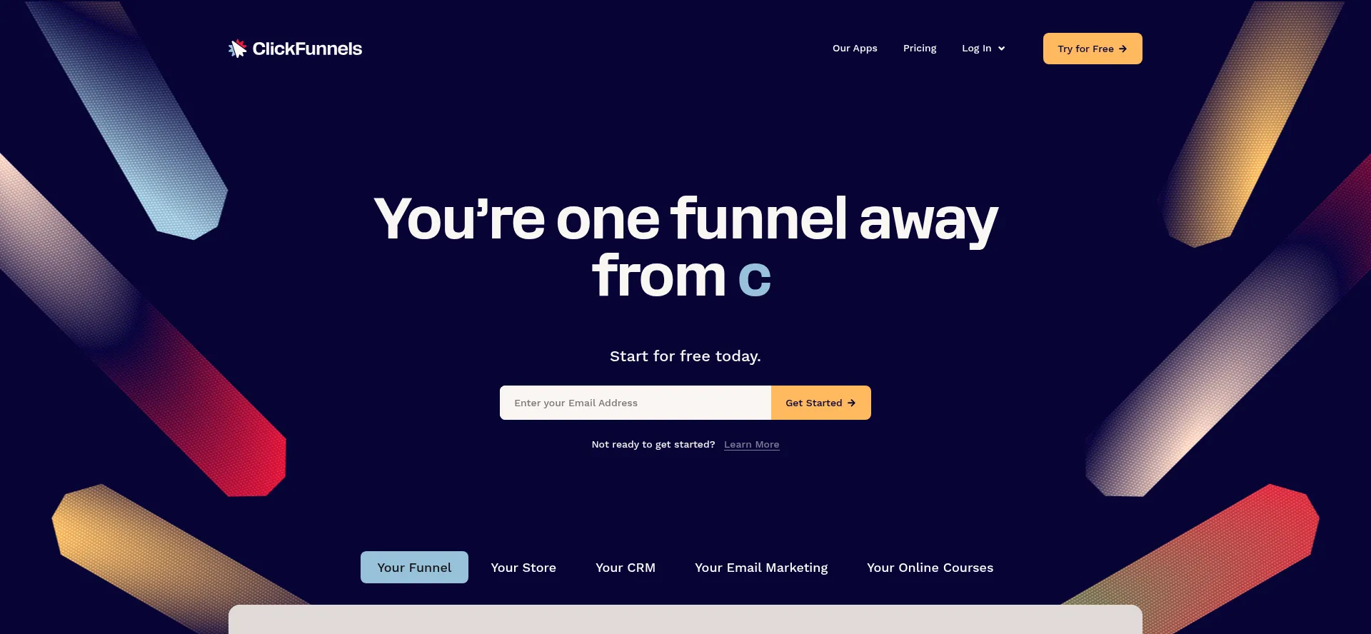 Website screenshot of Freedomescapexcelerator.com