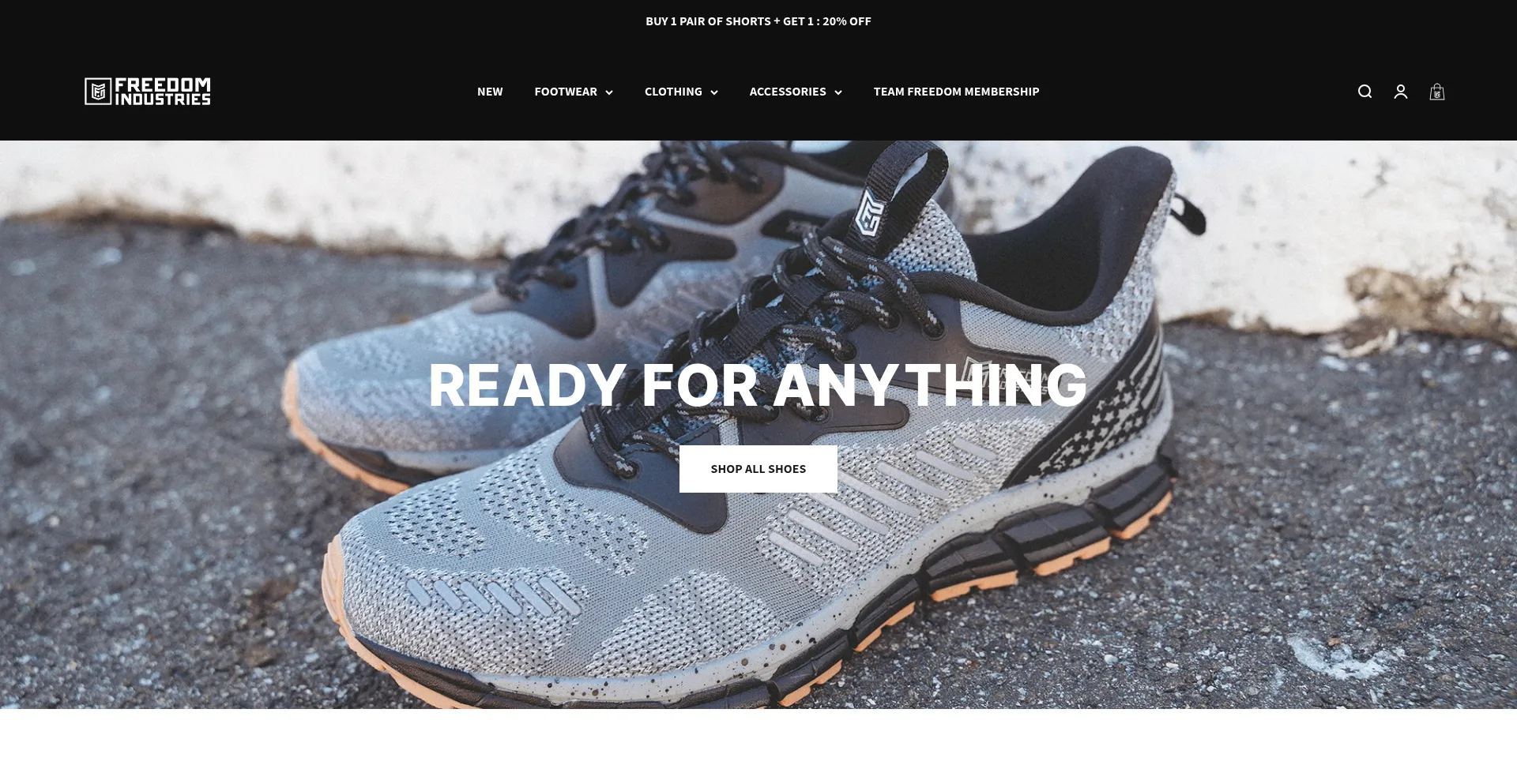 Website screenshot of Freedomindustries.com