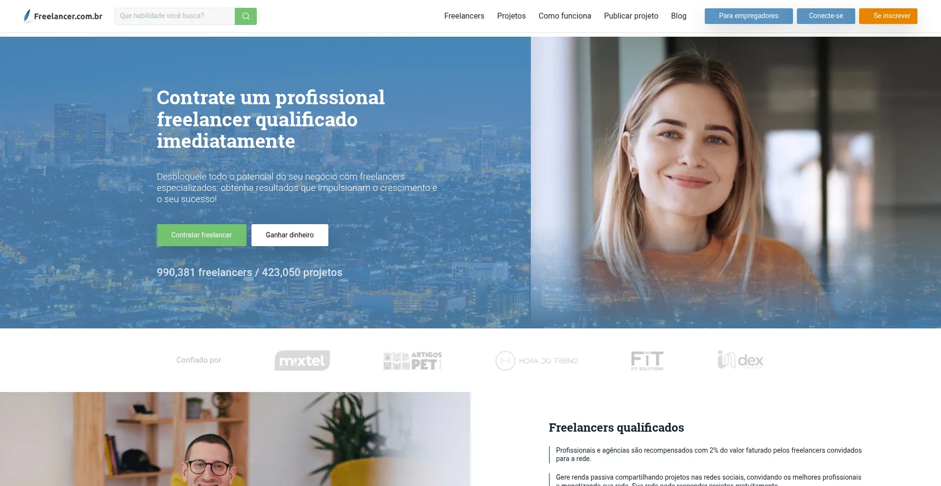 Freelancer.com.br Screenshot