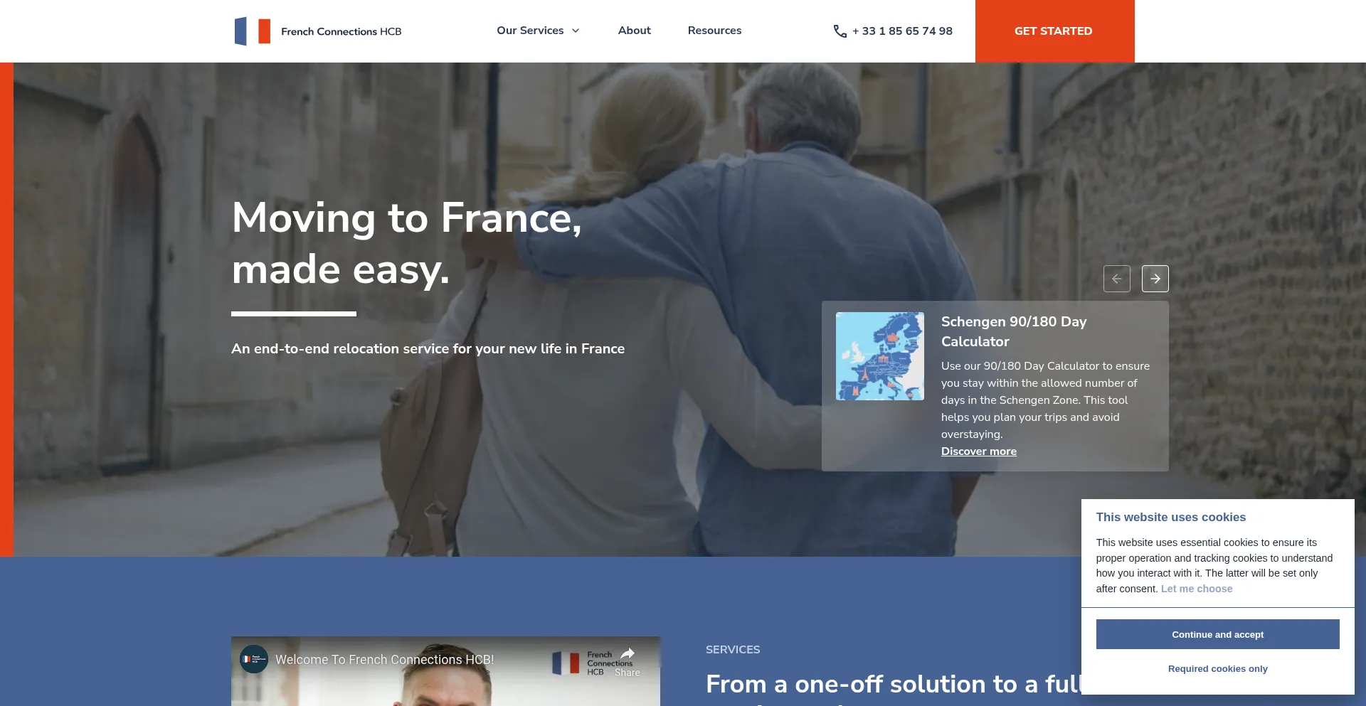 Website screenshot of Frenchconnectionshcb.com