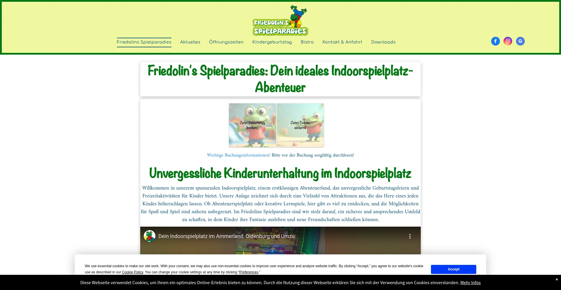 Friedolins-spielparadies.de Screenshot