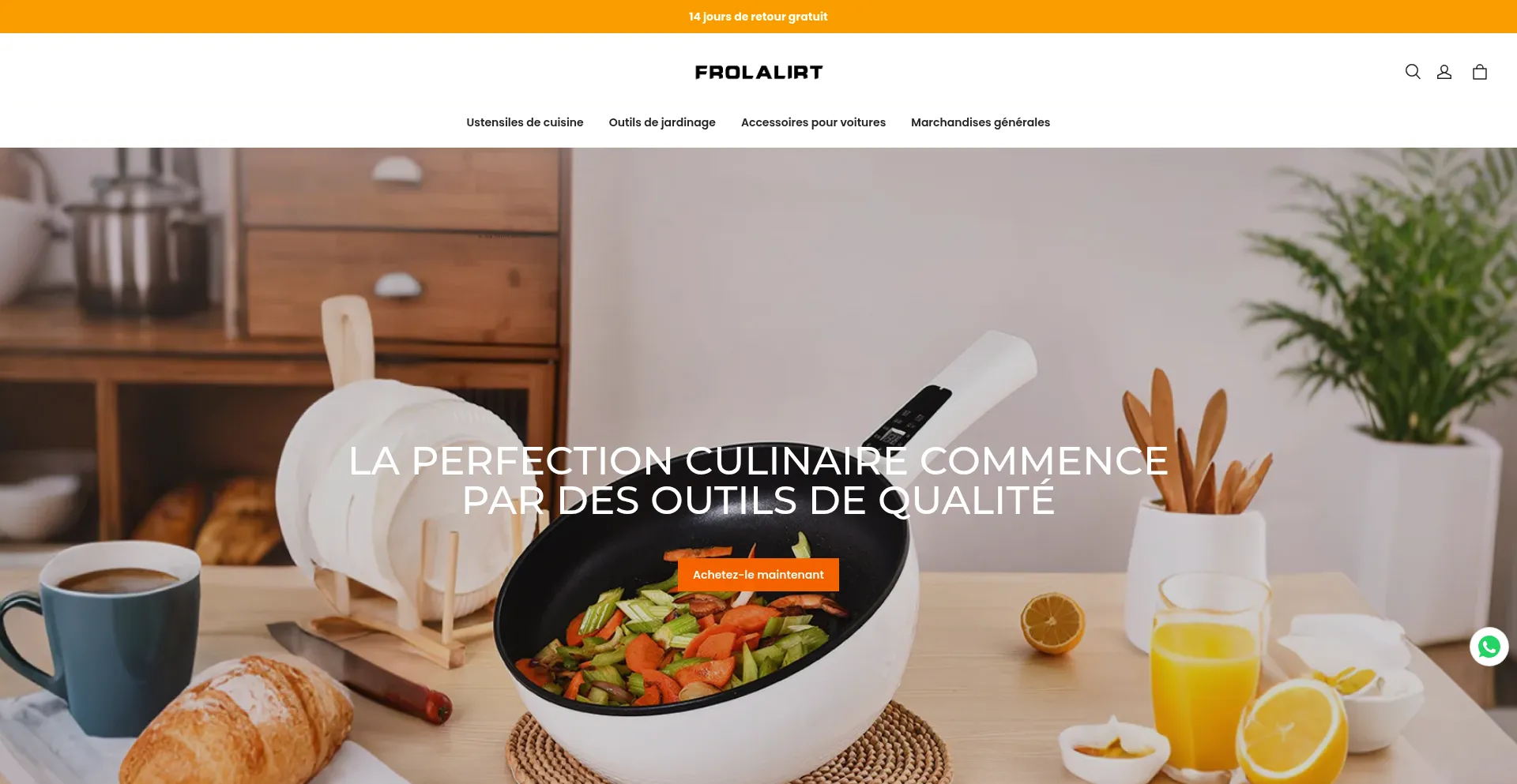 Website screenshot of Frolalirt.com