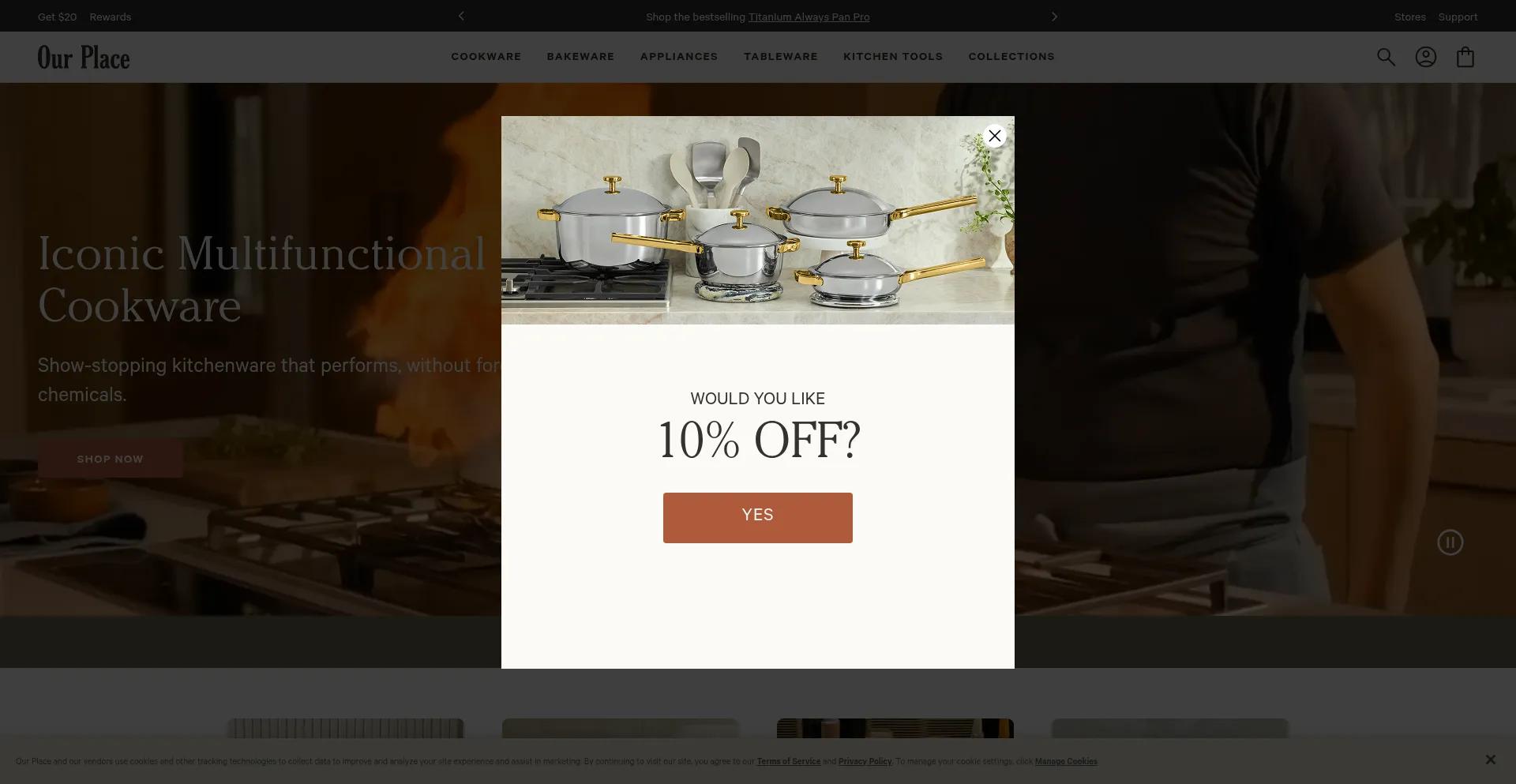 Website screenshot of Fromourplace.com