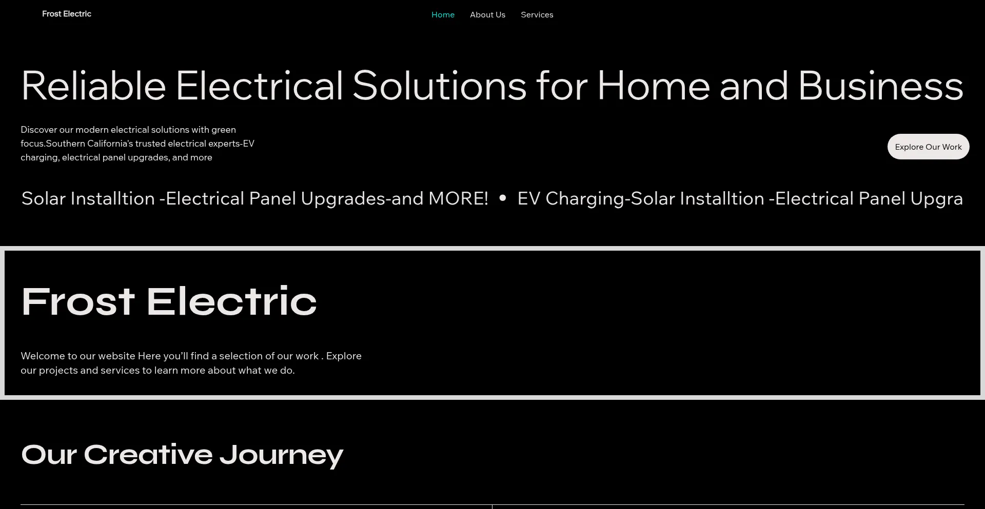 Website screenshot of Frostelectricpower.com