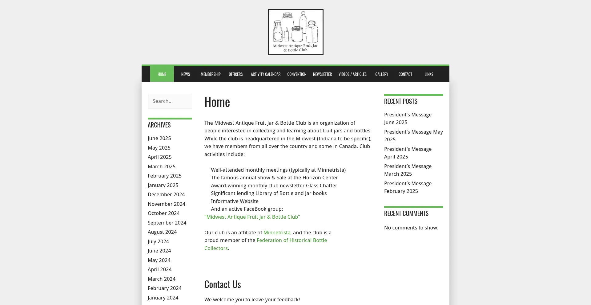 Website screenshot of Fruitjar.org