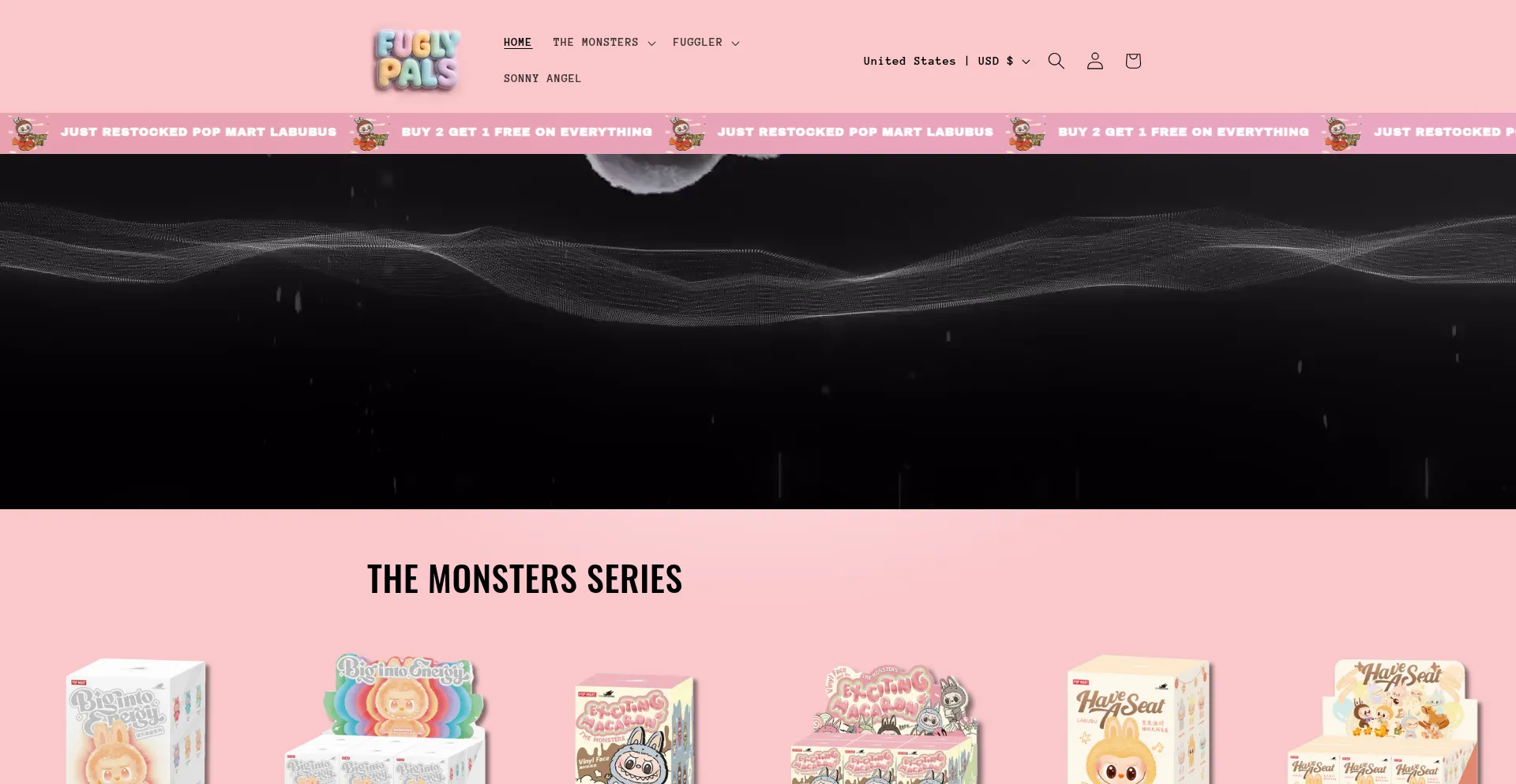 Website screenshot of Fuglypals.com
