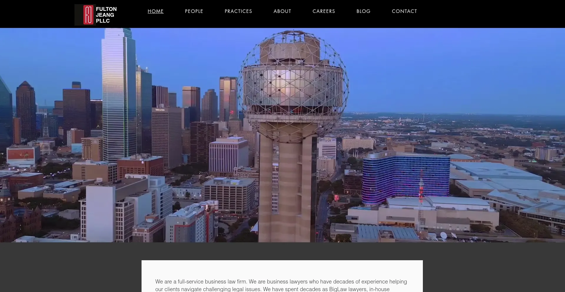 Website screenshot of Fultonjeang.com