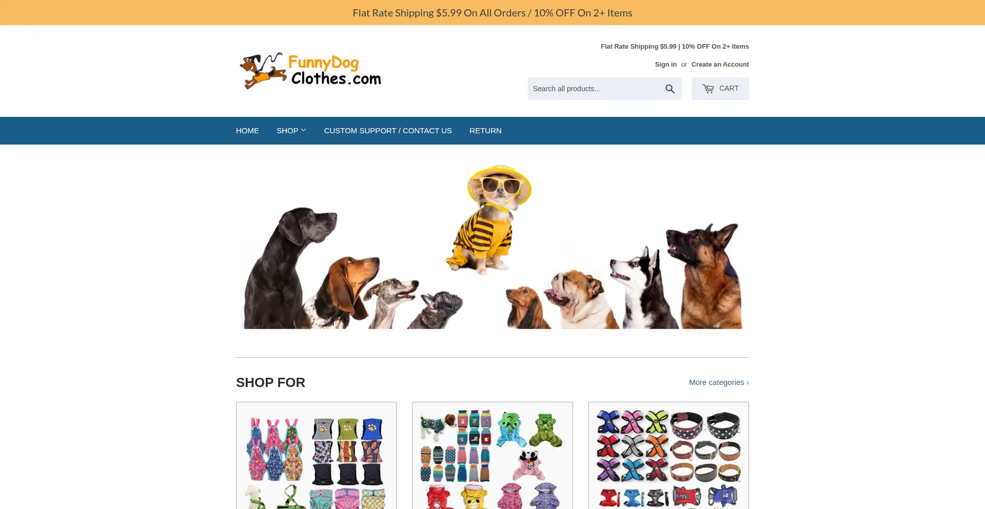 Funnydogclothes.com